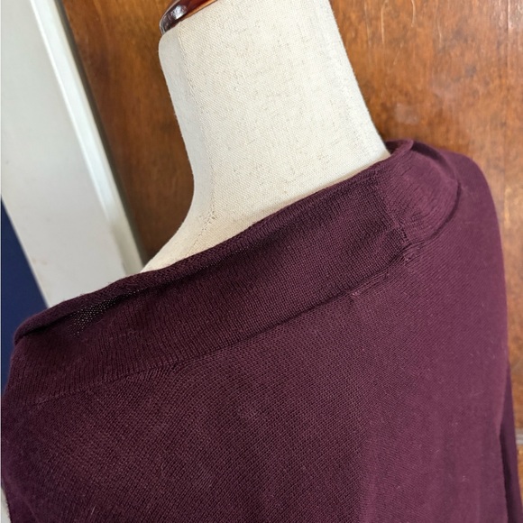 Moth Anthropologie Eggplant Aubergine Snap Front Lightweight Cotton Cardigan - Picture 6 of 10